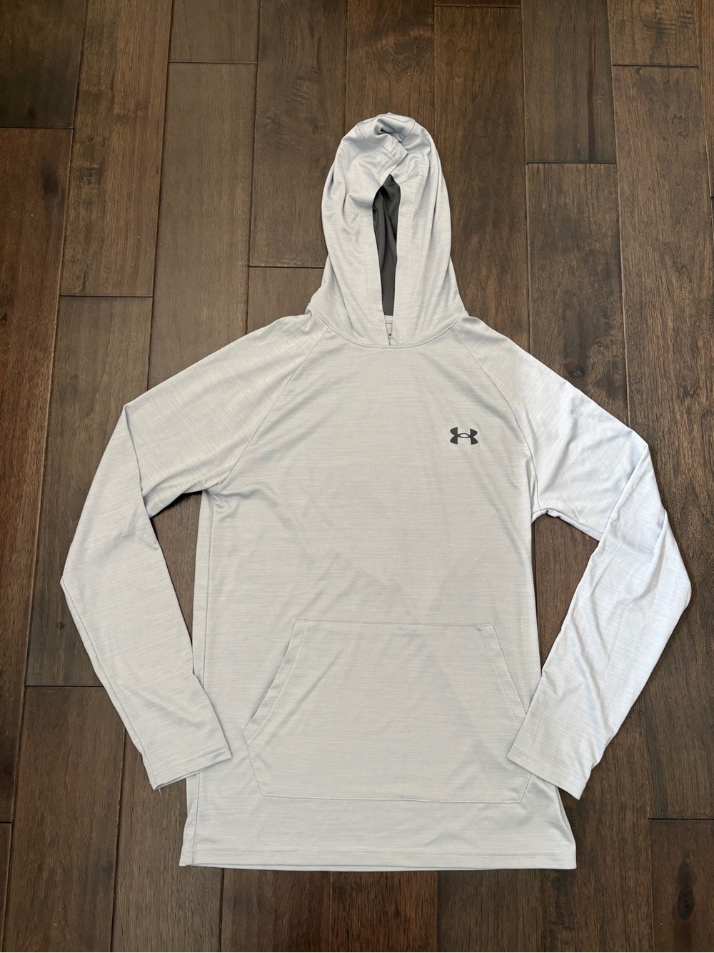 Under Armour Men’s Light Gray Performance Hooded Pullover